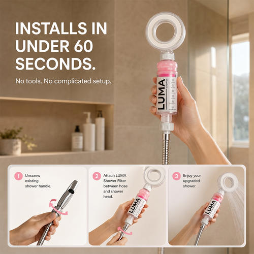 LUMA SHOWERHEAD WITH FILTER